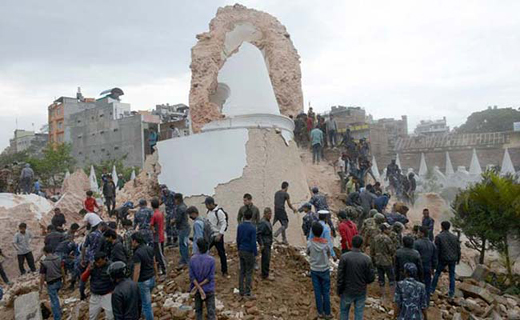 massive earthquake in Nepal